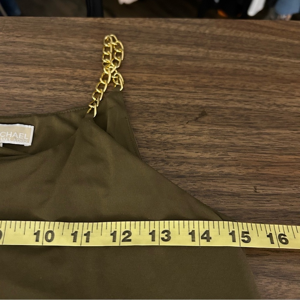 Michael Kors Moss Green Cami - Quiet Luxury / Boho Chic XS❤️ - Picture 9 of 11